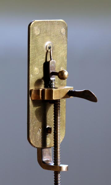 Replical of Leeuwenhoek Microscope, Photo by Jeroen Rouwkema