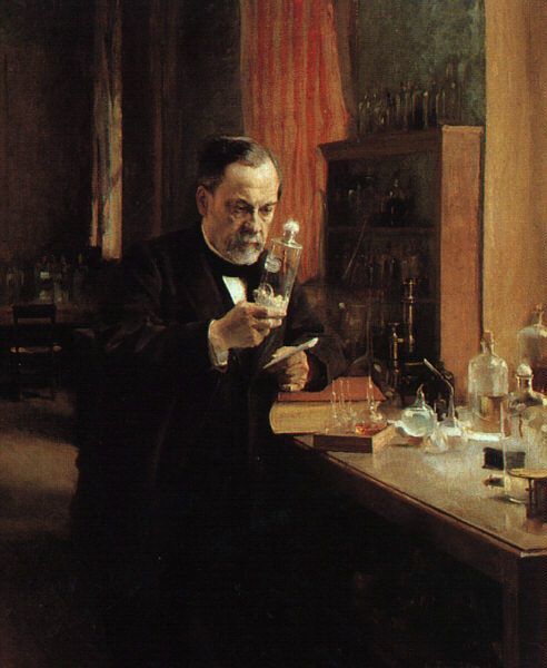Portrait of Louis Pasteur in His Laboratory