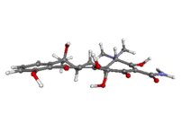 Tetracycline molecule ball-and-stick animation.