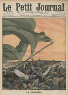 1912 Journal Cover With Cholera Depicted as Grim REaper