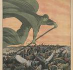 1912 Drawing Where Cholera is Represented by the Grim Reaper